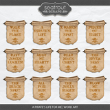 A Pirate's Life for Me Word Art