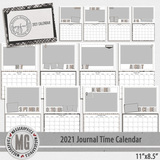 2021 11x8.5 Journal Time Calendar Template