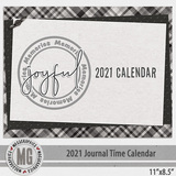 2021 11x8.5 Journal Time Calendar Template