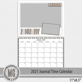2021 11x8.5 Journal Time Calendar Template