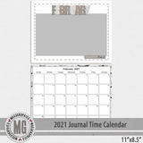 2021 11x8.5 Journal Time Calendar Template