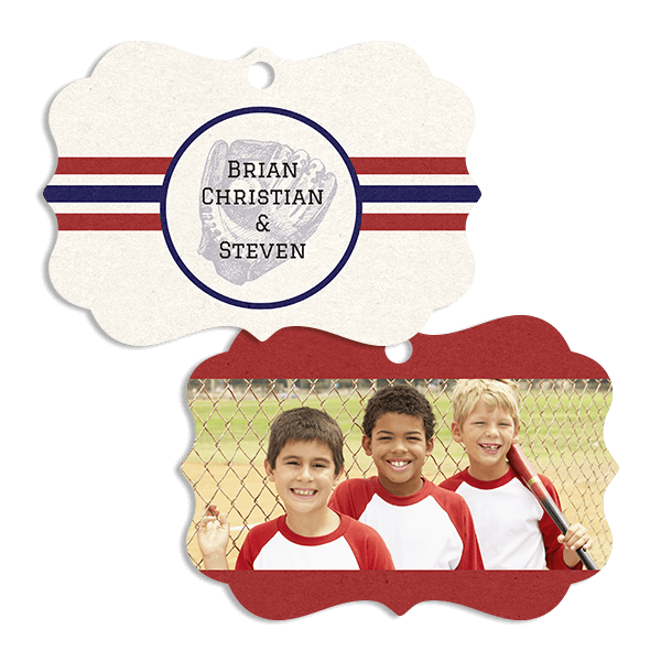 Baseball Stripes Ornament