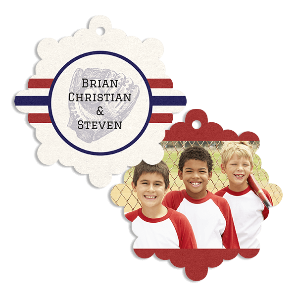 Baseball Stripes Ornament