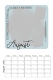What A Month Template Calendar 12x18
