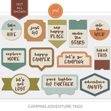 Camping Adventure Tags