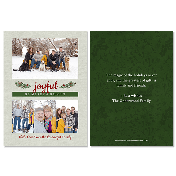 Joyful Merry Bright Card