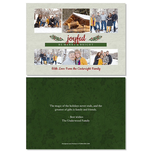 Joyful Merry Bright Card