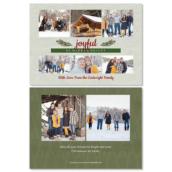 Joyful Merry Bright Card