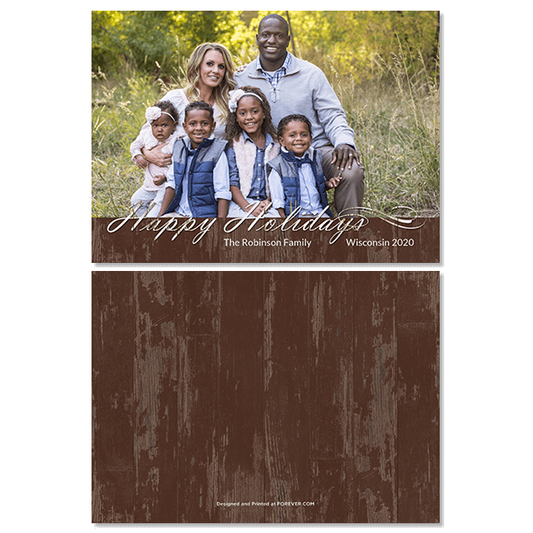 Country Holiday Card Card