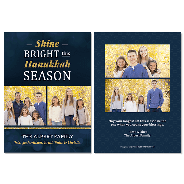 Shine Bright Hanukkah Card