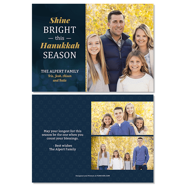 Shine Bright Hanukkah Card