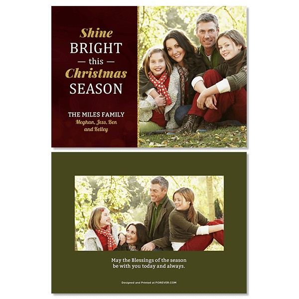 Shine Bright Christmas Card