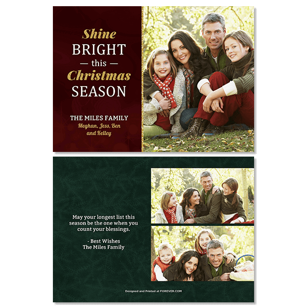 Shine Bright Christmas Card
