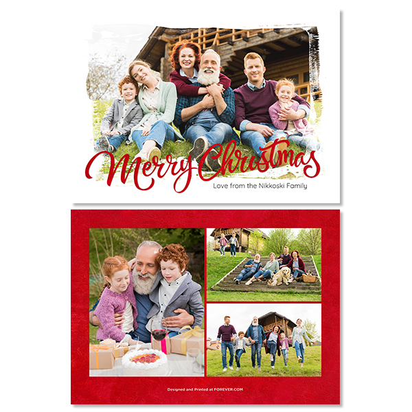 Painted Christmas Card