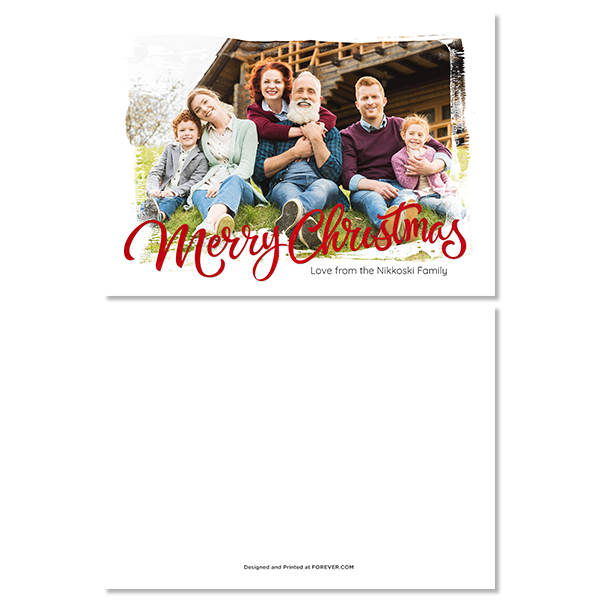 Painted Christmas Card