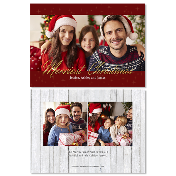 Merriest Christmas Red Card