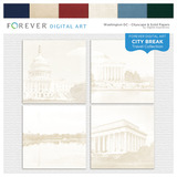 City Break - Washington DC - Cityscape & Solid Papers