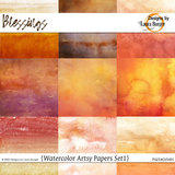 Blessings Watercolor Papers Bundle