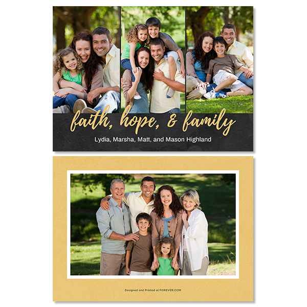 Faith Hope Family Card