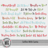 Selfies With Santa Sticker Tags
