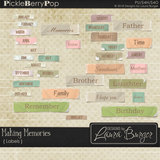 Making Memories Labels