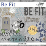 Be Fit Word Art