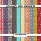 History Hunters - Fashion - Patterned Papers