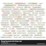 Vintage Botanicals Little Stickers 03