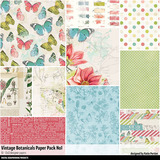 Vintage Botanicals Scrapbooking Bundle