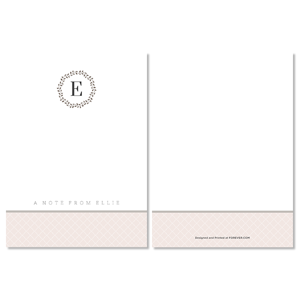 Elegant Occasion Monogram Notecard