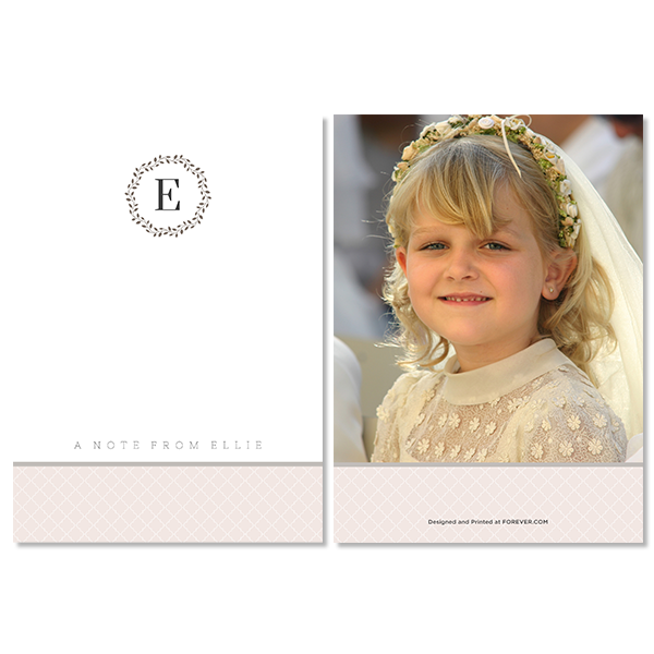 Elegant Occasion Monogram Notecard