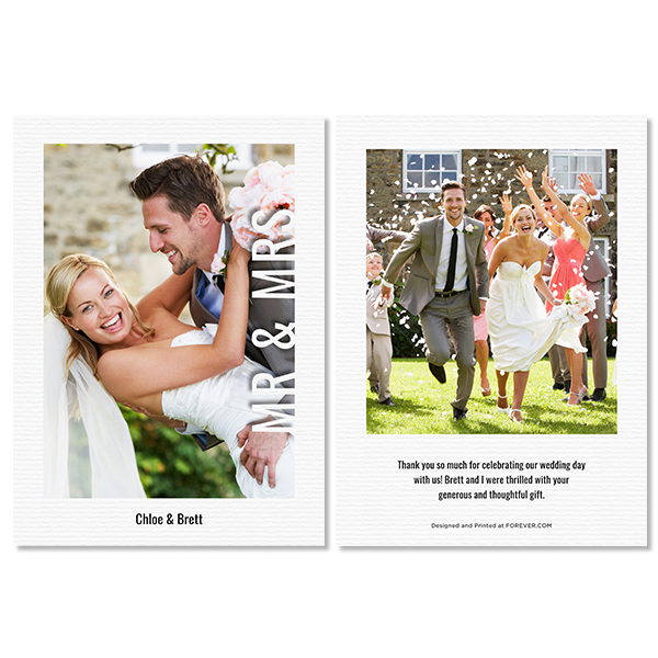 Modern Mr & Mrs Card