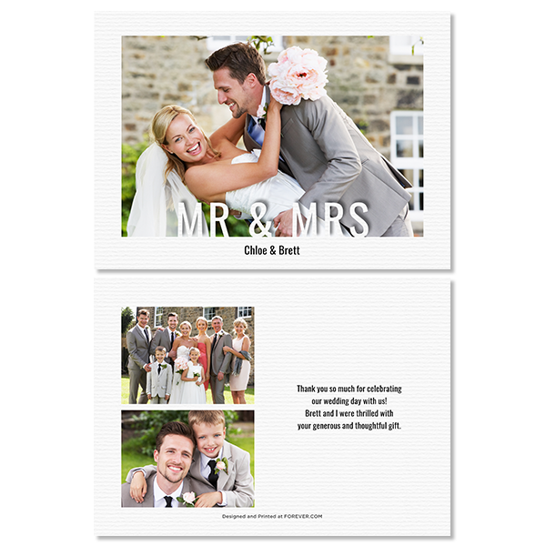 Modern Mr & Mrs Card