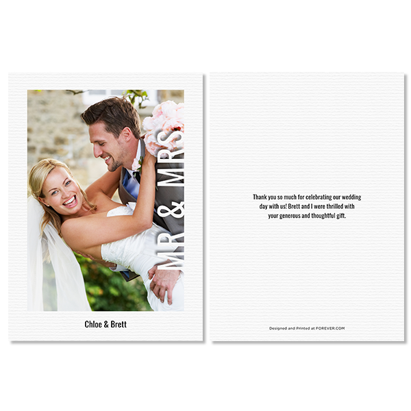 Modern Mr & Mrs Card