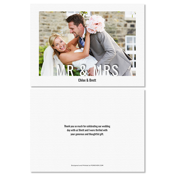 Modern Mr & Mrs Card