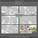 Spilling Out Watercolors - Seamless Layflat