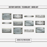 History Hunters - Technology - Word Art