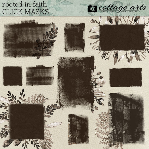 Rooted in Faith Click.Masks Digital Art - Digital Scrapbooking Kits