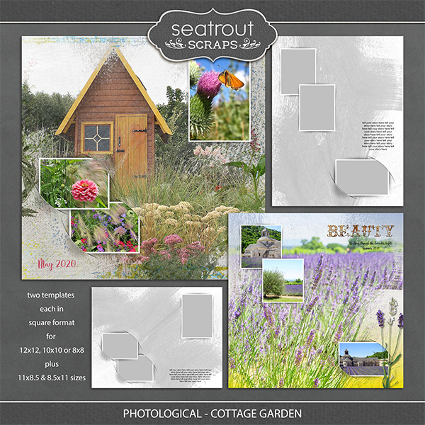 Photological - Cottage Garden Digital Art - Digital Scrapbooking Kits