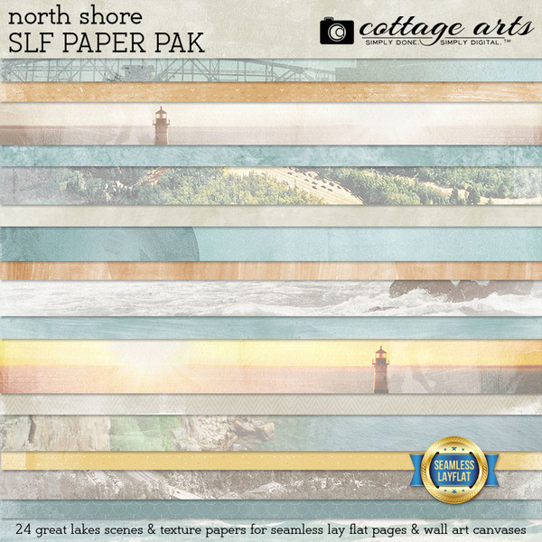 North Shore SLF Paper Pak Digital Art - Digital Scrapbooking Kits