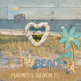 Beach Wedding Word Art