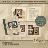 Vintage Memories 5x5 Pre-Designed Mini Book