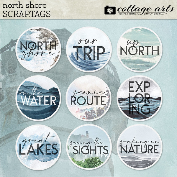 North Shore Scrap.Tags Digital Art - Digital Scrapbooking Kits