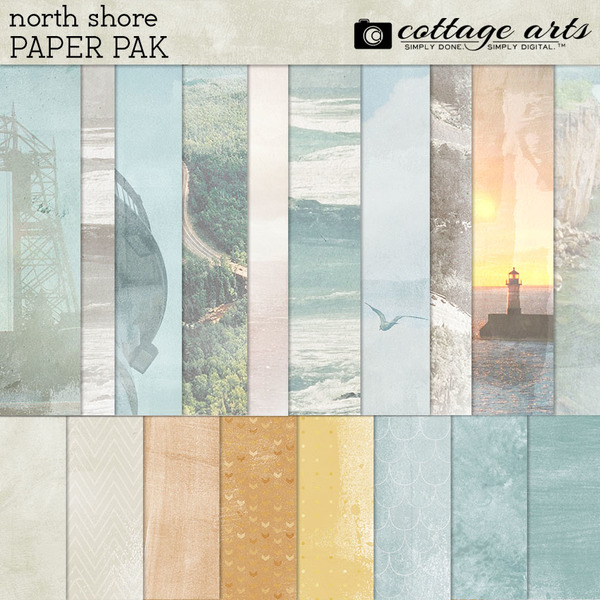 North Shore Paper Pak Digital Art - Digital Scrapbooking Kits