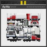 Semi Trucks and Tractor Trailers Kit