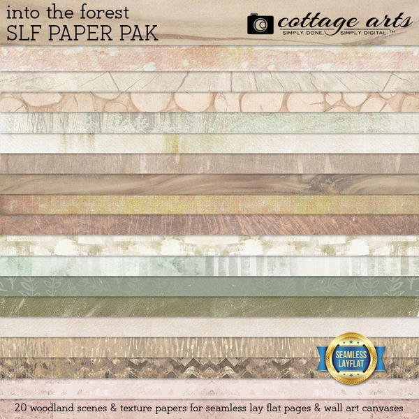 Into the Forest SLF Paper Pak Digital Art - Digital Scrapbooking Kits