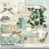 Vintage Mini Mix Scrapbooking Bundle 02