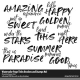 Watercolor Page Titles Brushes and Stamps 01
