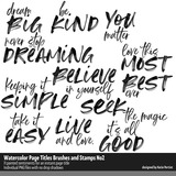 Watercolor Page Titles Brushes and Stamps 02