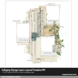 Collaging Vintage Layers Layered Template 01